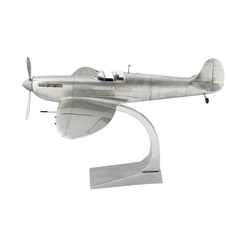 Large Metal Spitfire model side profile